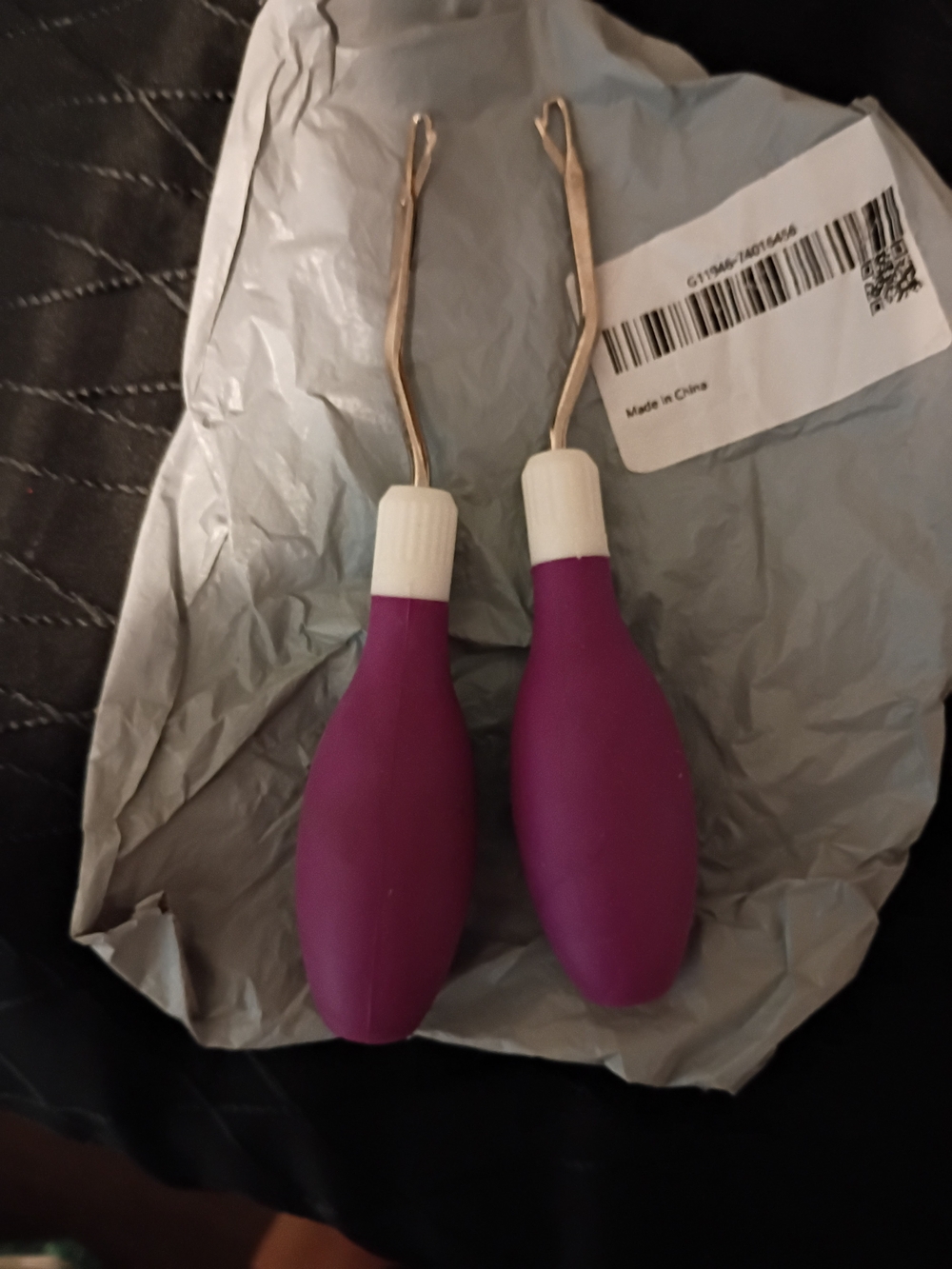 Amazon Purple Threading Loop Hair Tool Set